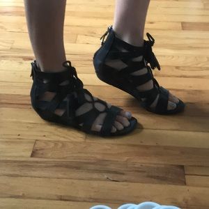 Gladiator Lace-Up Sandals
